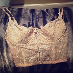 Hot nude lingerie top